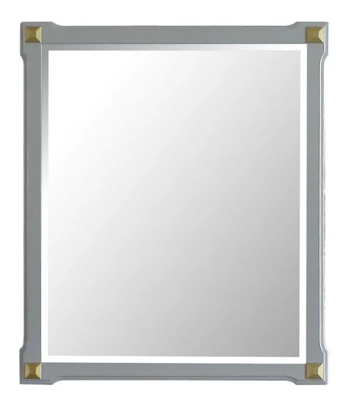 Acme Furniture House Marchese Mirror in Pearl Gray 28864 EST SHIP TIME APPX 4 WEEKS