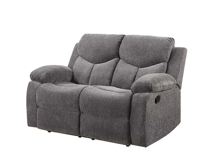 Acme Furniture Kalen Motion Loveseat in Gray Chenille 55443 EST SHIP TIME APPX 4 WEEKS