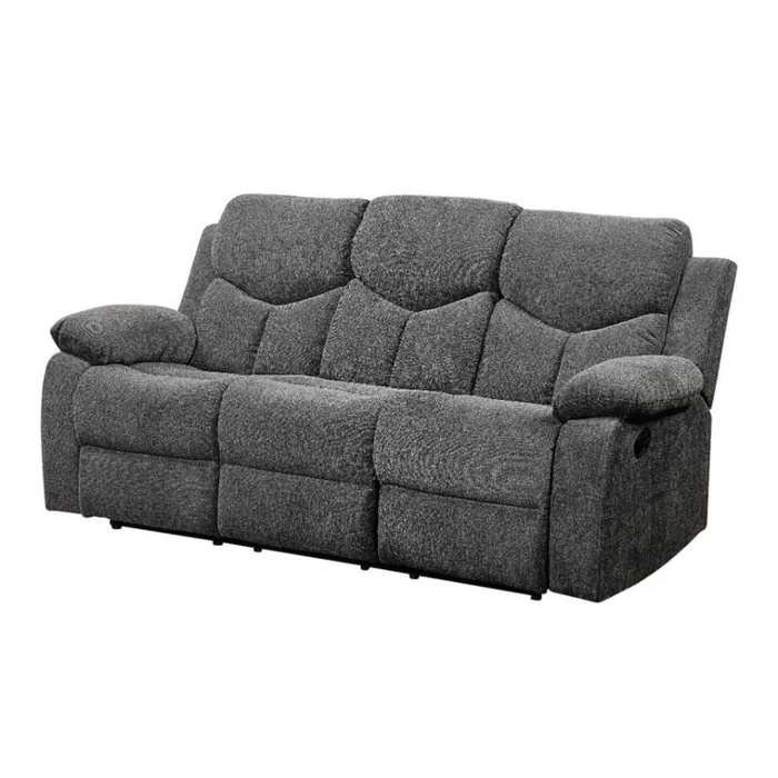 Acme Furniture Kalen Motion Sofa in Gray Chenille 55440 EST SHIP TIME APPX 4 WEEKS