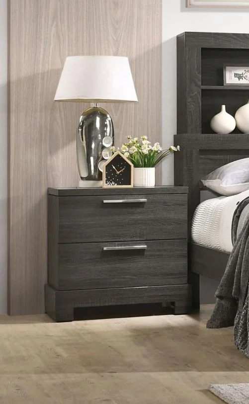 Acme Furniture Lantha Nightstand in Grey Oak 22033 EST SHIP TIME APPX 4 WEEKS