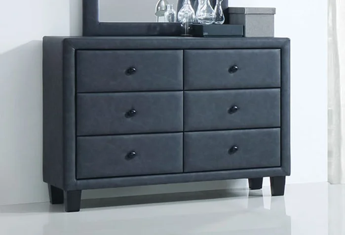 Acme Furniture Saveria 6 Drawer Dresser in Gray 25665 EST SHIP TIME APPX 4 WEEKS