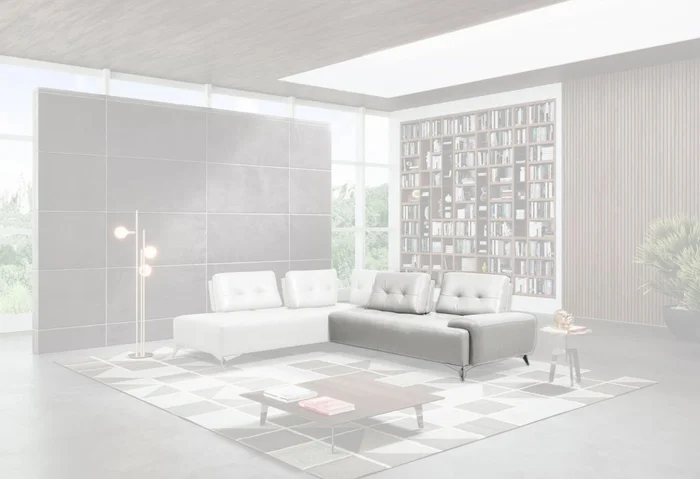 Acme Furniture Turano Sectional Sofa Right Front Loveseat in Pearl White Leather LV00215-1 EST SHIP TIME APPX 4 WEEKS