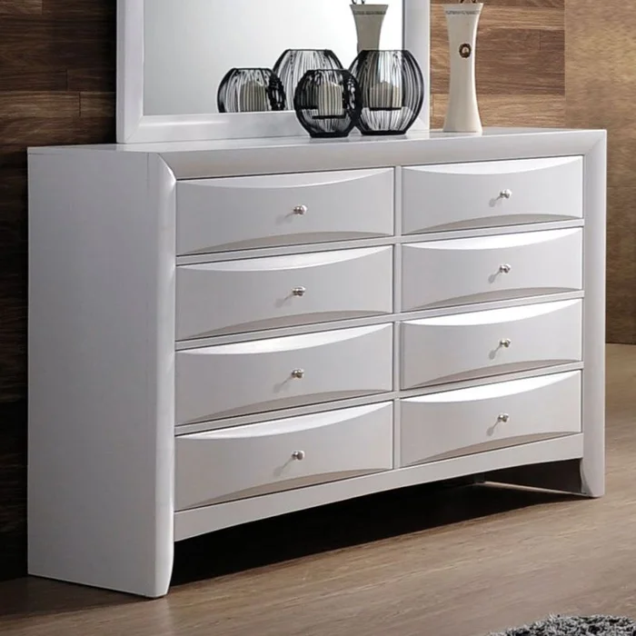 Acme Ireland 8-Drawer Dresser in White 21706 EST SHIP TIME APPX 4 WEEKS