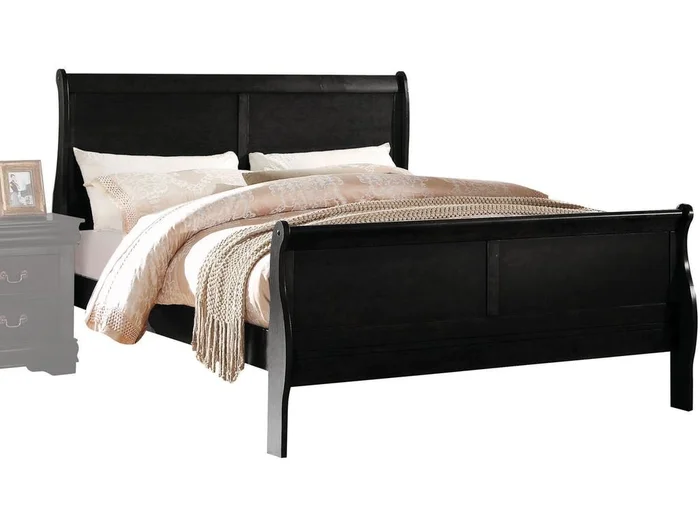 Acme Louis Philippe Twin Panel Bed in Black 23740T EST SHIP TIME APPX 4 WEEKS