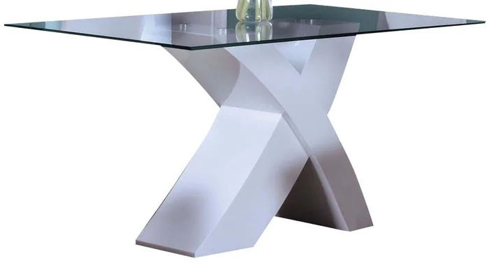 Acme Pervis Modern Dining Table in White 71105 EST SHIP TIME APPX 4 WEEKS