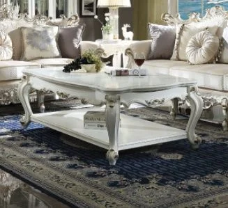 Acme Picardy Coffee Table in Antique Pearl 83460 EST SHIP TIME APPX 4 WEEKS