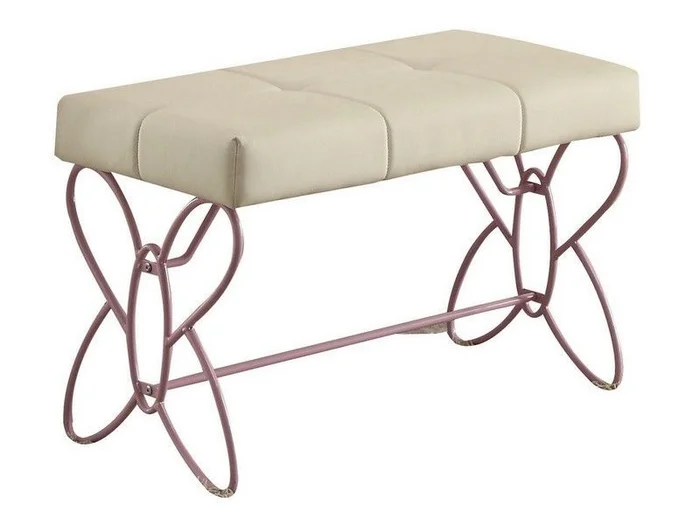 Acme Priya ll Metal Bench in Silver 30542 EST SHIP TIME APPX 4 WEEKS