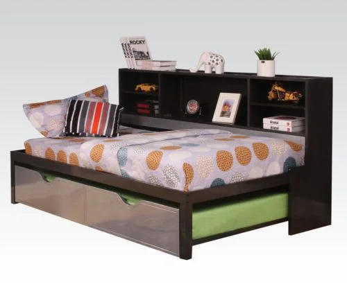 Acme Renell Twin Storage DayBed in Black 37225T EST SHIP TIME APPX 4 WEEKS