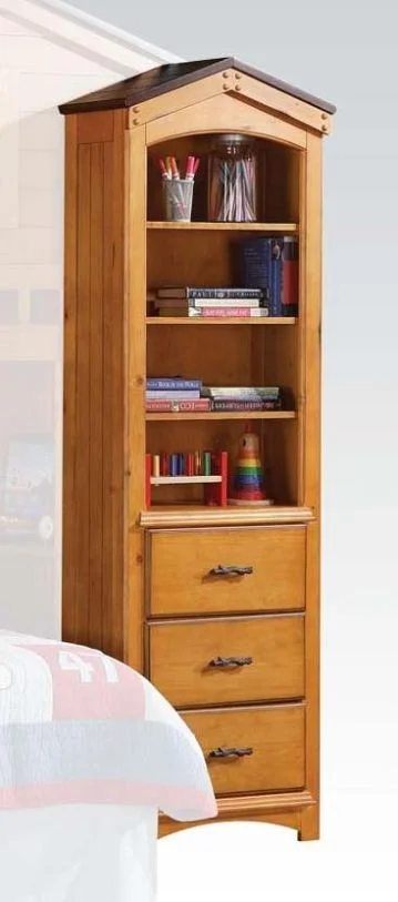 ACME Tree House Bookcase in Oak 10163 EST SHIP TIME APPX 4 WEEKS