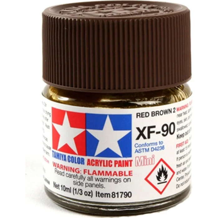 Acrylic Mini XF-90 Red Brown 10ml Bottle (2)