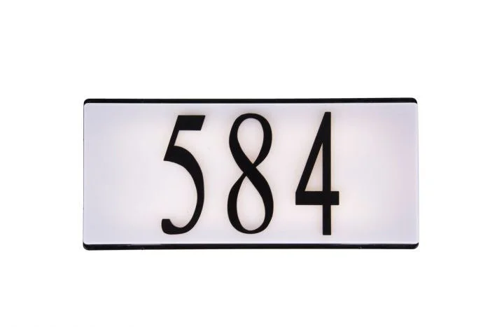 Address Plaque LED Illuminated Address Plaque