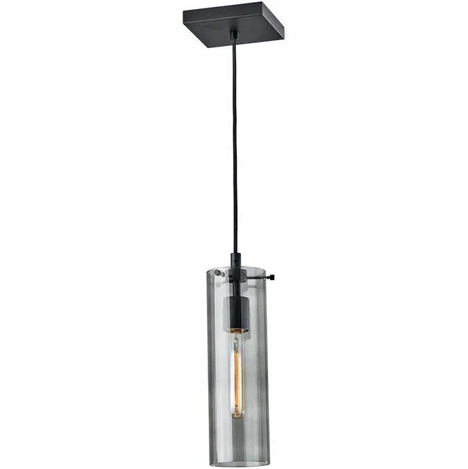 Adesso 3851-01 Dalton Modern Black Mini Hanging Light Fixture
