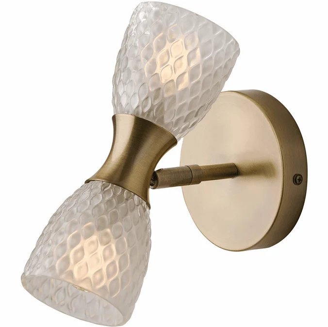 Adesso 3861-21 Nina Contemporary Antique Brass LED Wall Sconce Lighting
