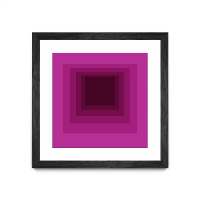 After Josef G Matted and Framed Black 36×36 Wall Art|uvre dart murale encadre noire et mate After Josef G 36×36