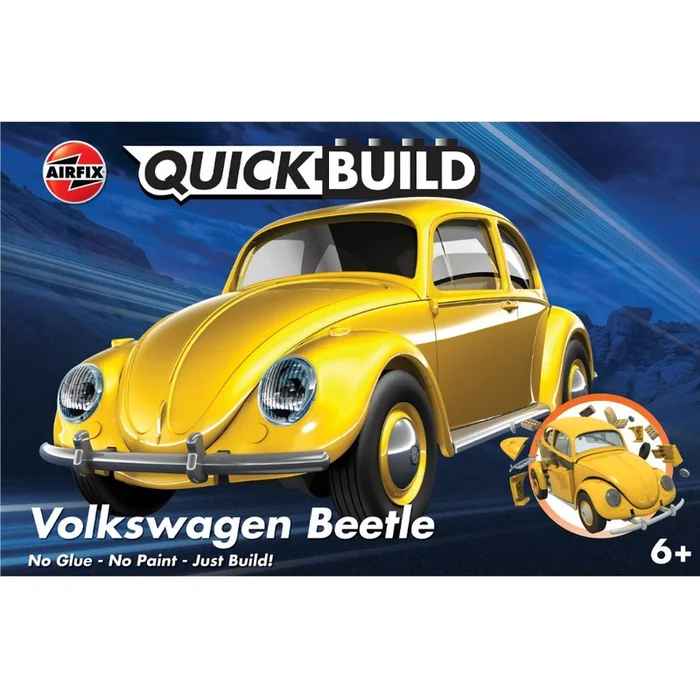 AIRFIX Quickbuild Yellow VW Beetle – J6023