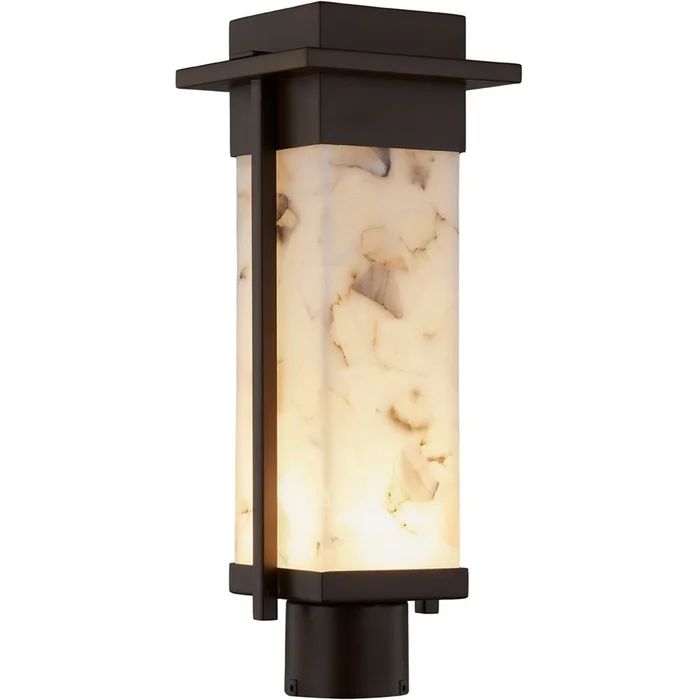 Alabaster Rocks Pacific 7″ LED Post Light – Dark Bronze – ALR-7542W-DBRZ