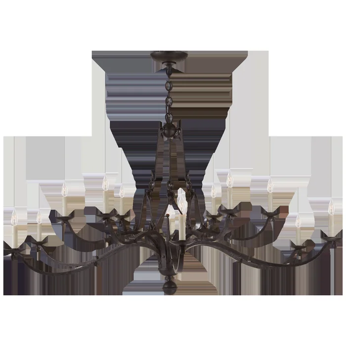 Allegra Large Two-Tiered Chandelier