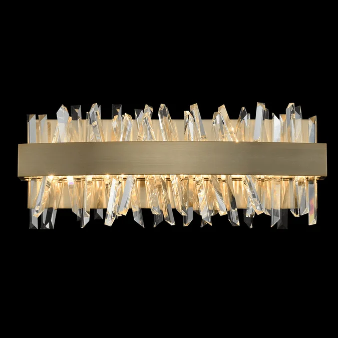 Allegri 030231-038 Glacier Brushed Champagne Gold LED 18″ Lighting For Bathroom