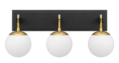 Allie Three Light Bath in Black/Satin Brass (137|352B03BLSB)