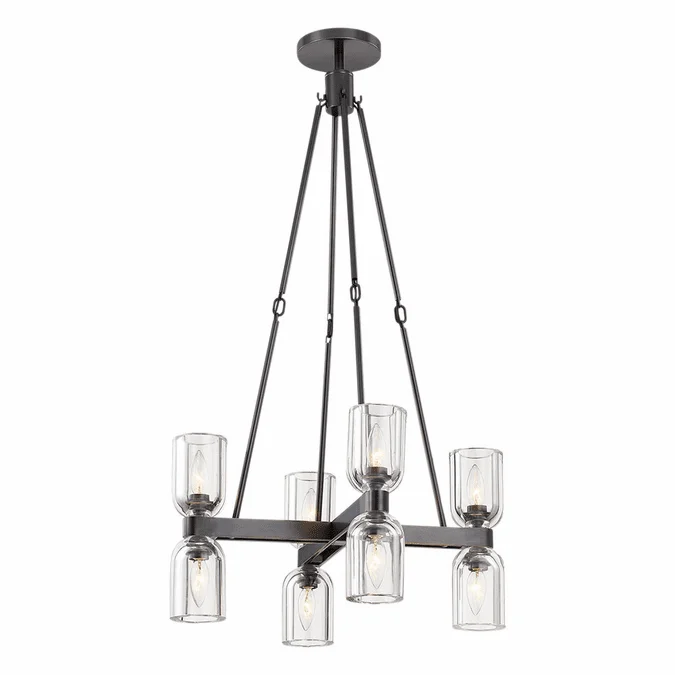 Alora CH338822UBCC Lucian Modern Urban Bronze Mini Chandelier Lamp