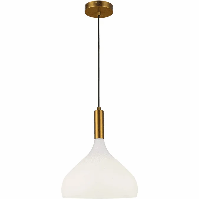 Alora Mood PD532312AGOP Belleview Modern Aged Gold Mini Drop Lighting Fixture