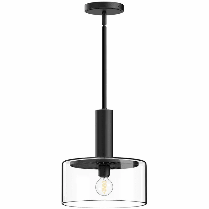 Alora Mood PD535010MBCL Royale Contemporary Matte Black Mini Pendant Lamp