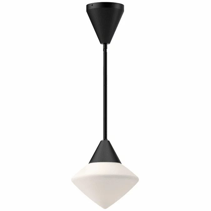 Alora Mood PD537508MBOP Nora Matte Black 8″ Mini Pendant Light