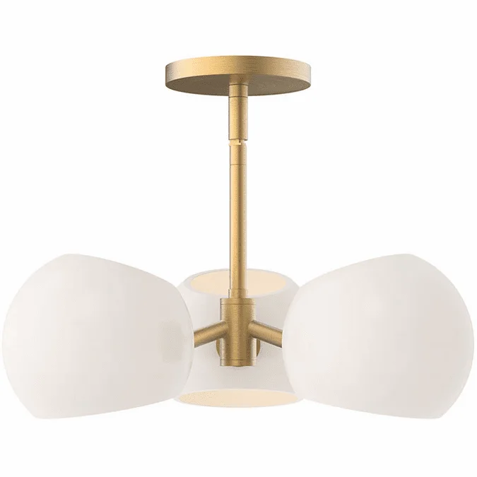 Alora Mood PD548315BGOP Willow Modern Brushed Gold Ceiling Light