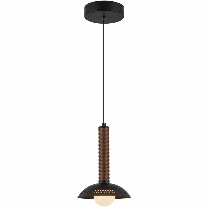 Alora Mood PD616109MBOP-UNV Arden Contemporary Matte Black / Opal Glass LED Mini Hanging Pendant Lighting