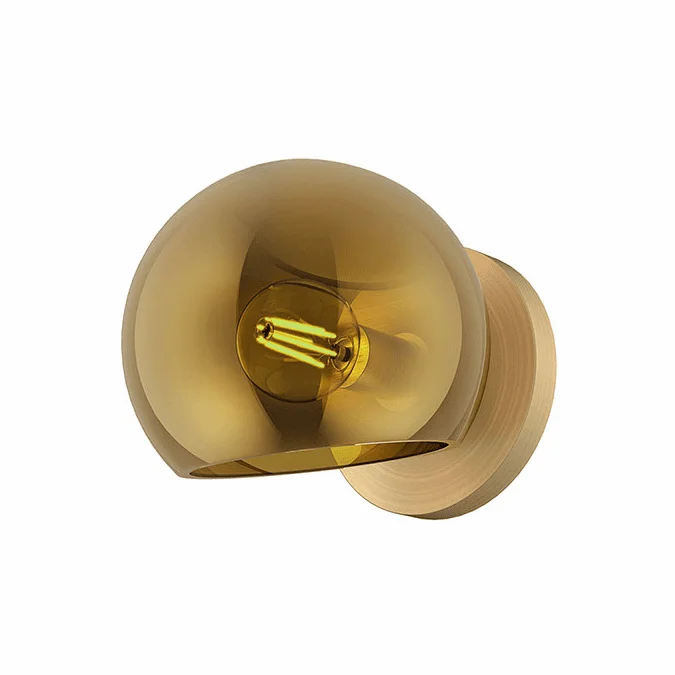Alora Mood WV548006BGCP Willow Modern Brushed Gold Lighting Sconce