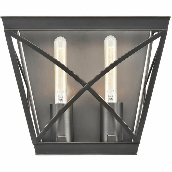 Alora WV309602UB Lattice Modern Urban Bronze Sconce Lighting