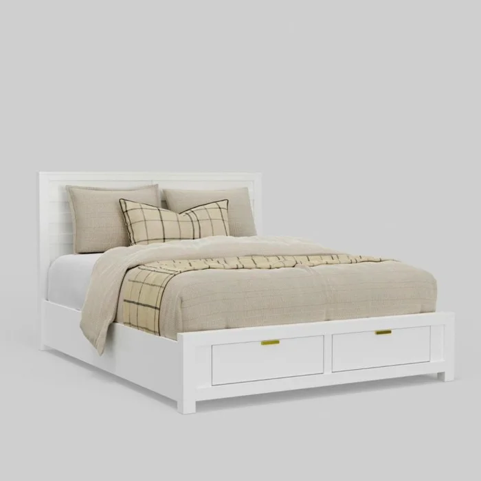 Alpine Furniture Carmel Full Storage Bed in White JR-W-08F PROMO