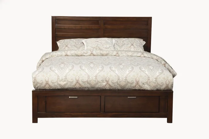 Alpine Furniture Carmel Queen Storage Bed in Cappuccino PROMO