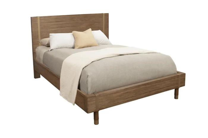 Alpine Furniture Easton King Platform Bed in Sand 2088-07EK PROMO