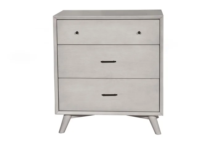 Alpine Furniture Flynn 3 Drawer Small Chest in Gray 966G-04 PROMO