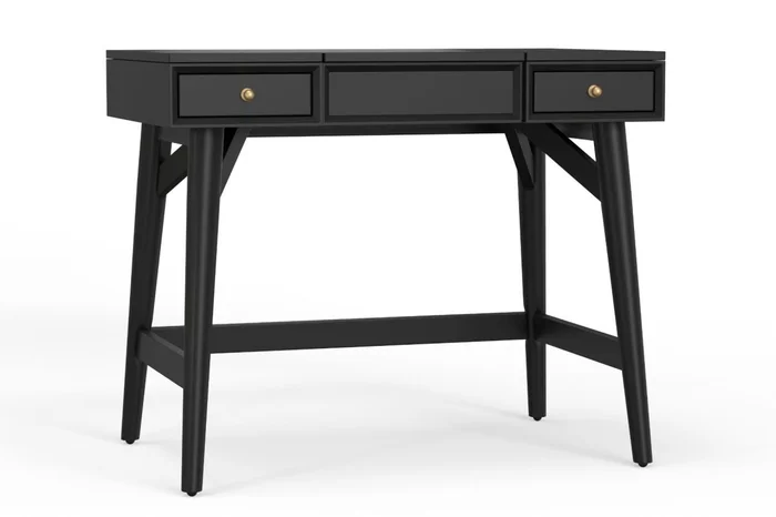 Alpine Furniture Flynn Bedroom Vanity in Black 966BLK-19 PROMO