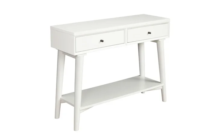 Alpine Furniture Flynn Console Table in White 966-W-63 PROMO