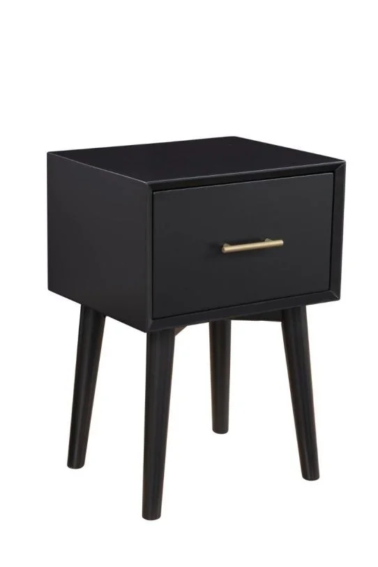 Alpine Furniture Flynn End Table in Black 966BLK-62 PROMO