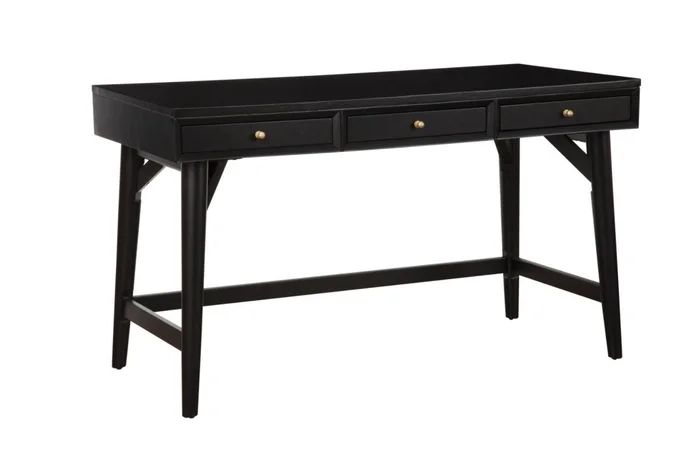 Alpine Furniture Flynn Large Desk in Black 966BLK-66 PROMO