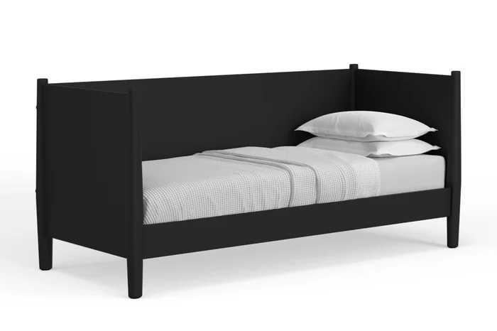Alpine Furniture Flynn Mid Century Modern Twin Size Daybed in Black 966BLK-09T PROMO