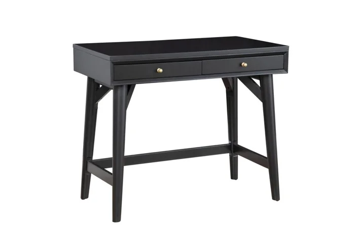 Alpine Furniture Flynn Mini Desk in Black 966BLK-65 PROMO