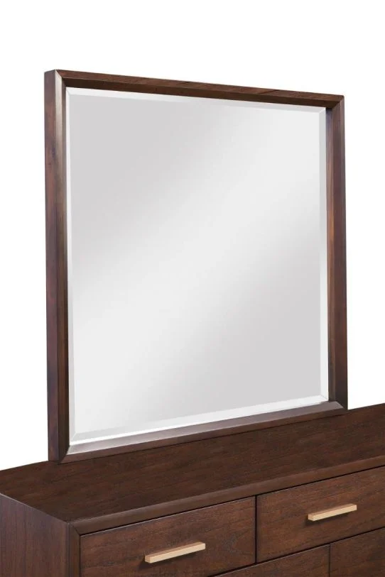 Alpine Furniture Gramercy Mirror in Walnut 1978-06 PROMO