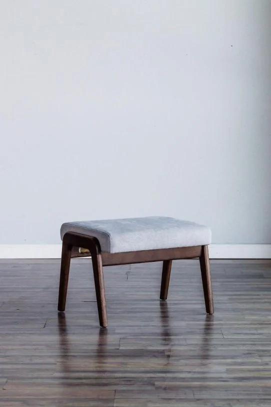 Alpine Furniture Zephyr Slate Footrest in Light Grey RT641 PROMO