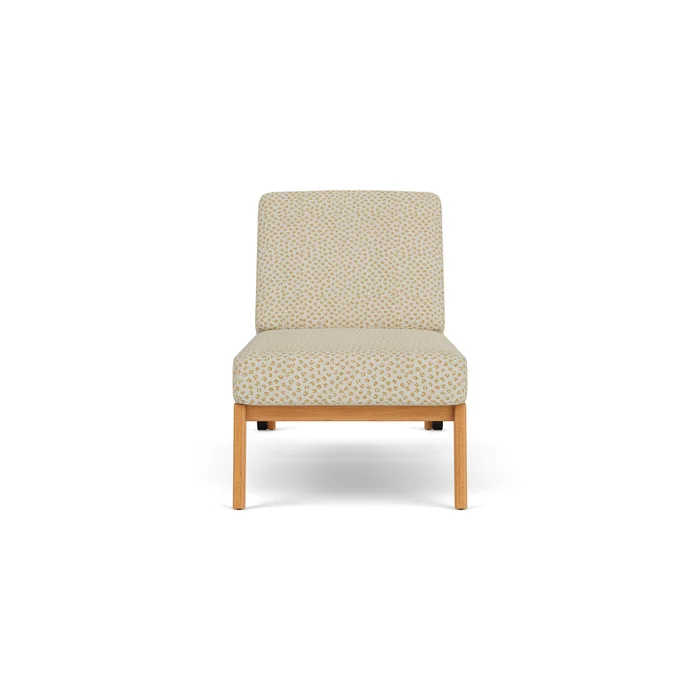 alpine pool chaise in natural teak finish with bebot sisal fabric grade c