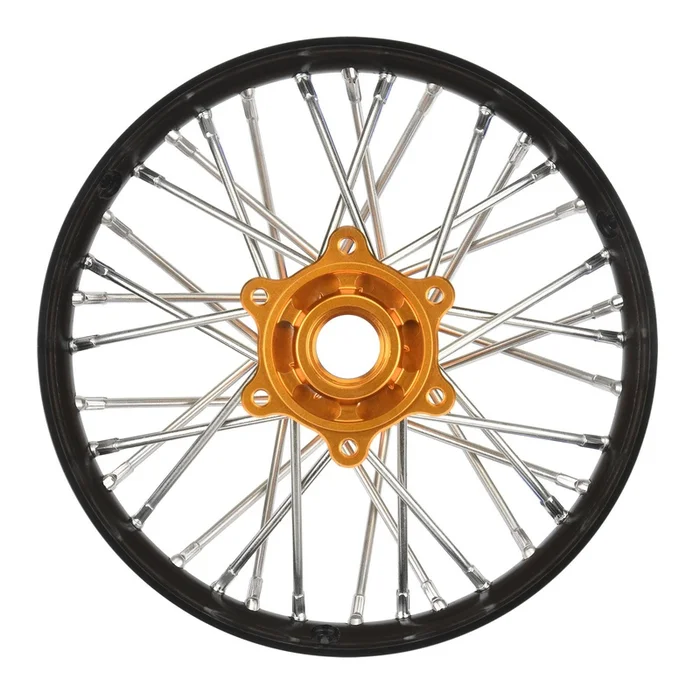 Aluminum Pro-Spec V2 Bead Black/Gold Assembled Rear Wheel 1/4 for Promoto-MX (PRO283700T3)