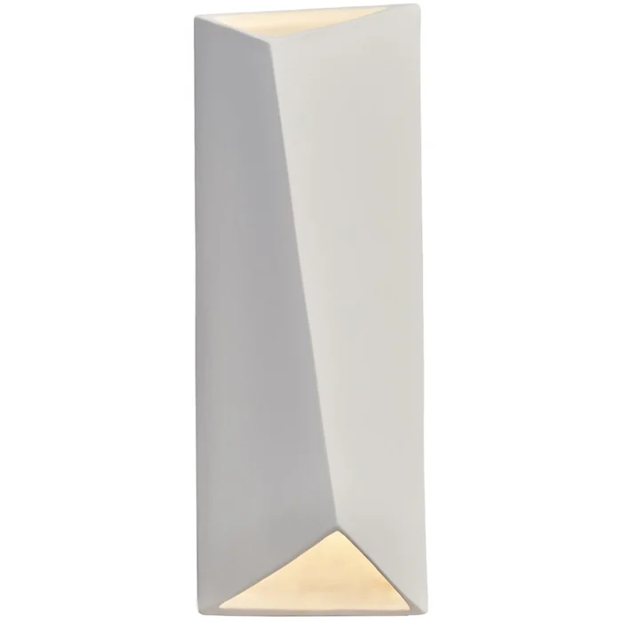 Ambiance Lg Diagonal Rectangle LED Wall Sconce – Bisque – CER-5899-BIS