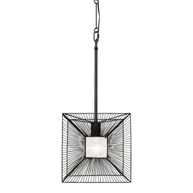 Arcade One Light Pendant in Carbon (137|366P01CB)