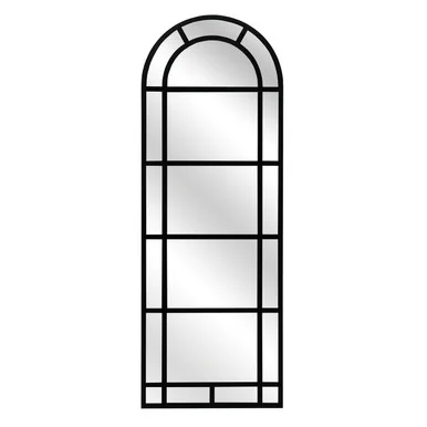 Arched Pier Mirror in Black (45|S0076-9369)