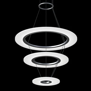 Arctic Rings LED Pendant in Bright Satin Aluminum (69|2075.16)