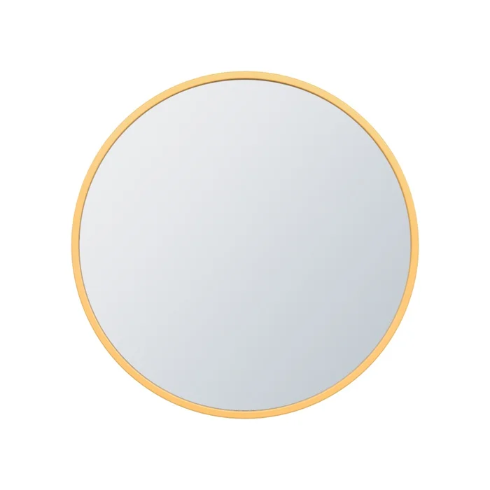 Arcus 24 X 24 Hand Crafted Round Mirror – Gold|Miroir rond Arcus 24po x 24po fabriqu la main – dor